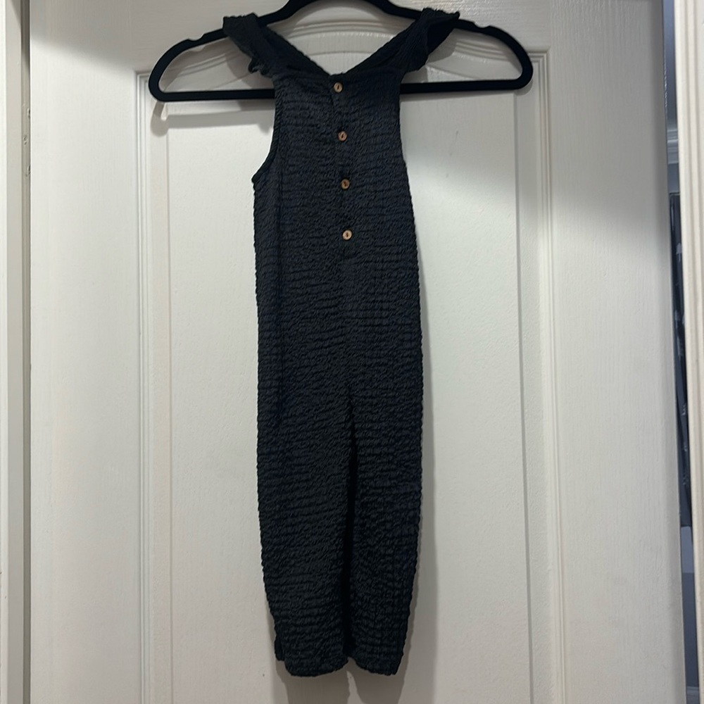 Zara girls black / dark gray jumpsuit. Size 18-24 months